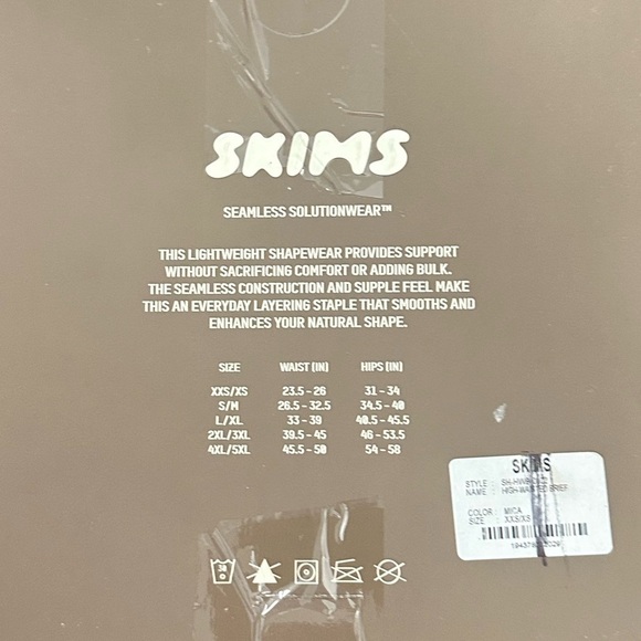 NEW Skims Sculpting High-Waisted Brief in Mica - Size XXS/XS - Picture 7 of 7